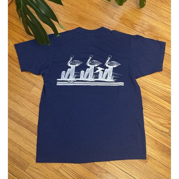 Vintage 80s 90s Large Myrtle Beach SC Pelican Beach Single Stitch T-Shirt USA - Picture 2 of 7